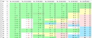 Динамика роста позиций за две недели в очень конкурентной нише